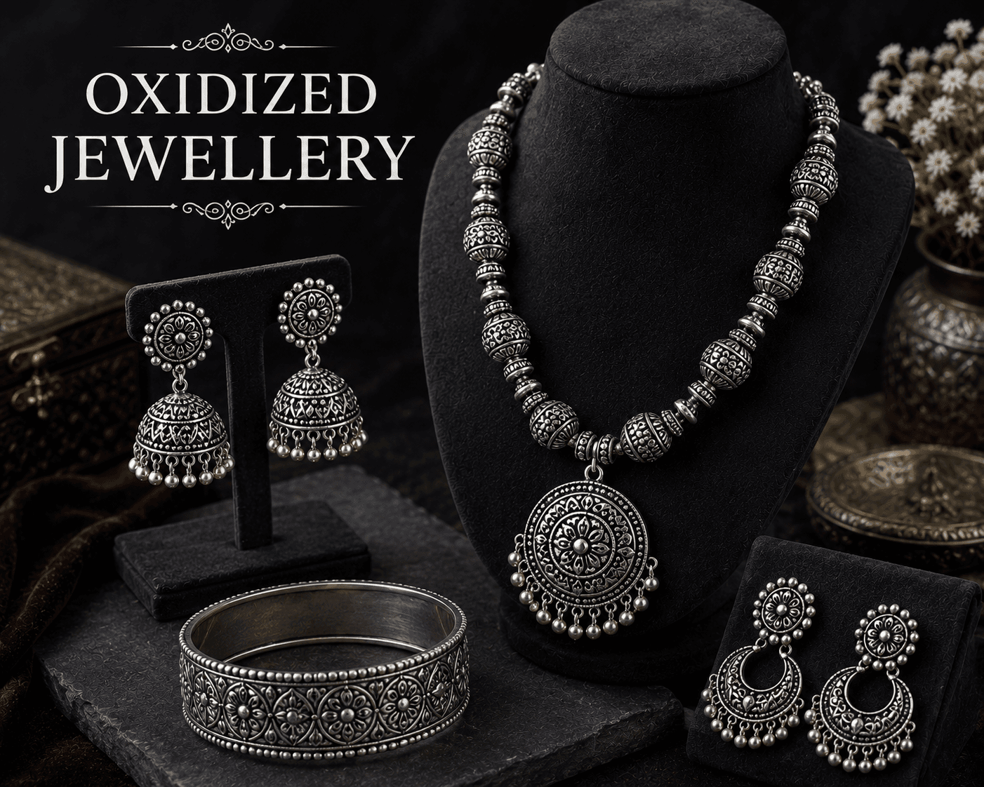 Oxidized jewellery