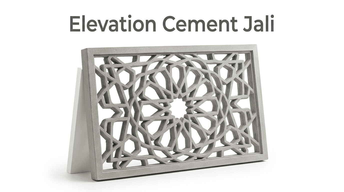 Elevation Cement Jali