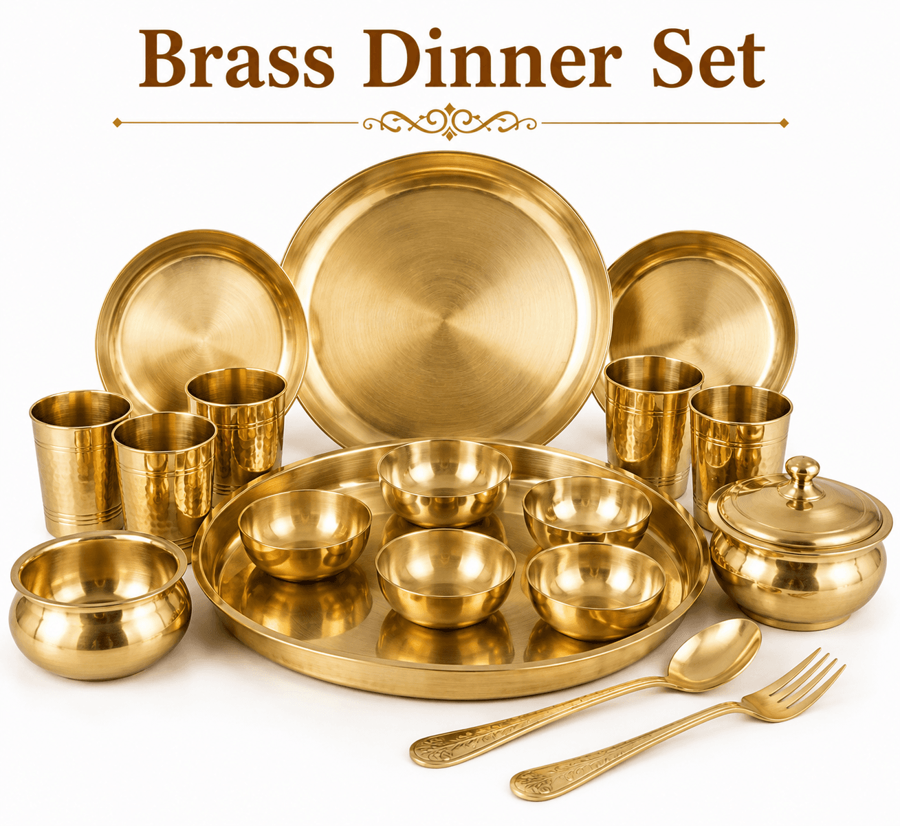 Brass Dinner Set