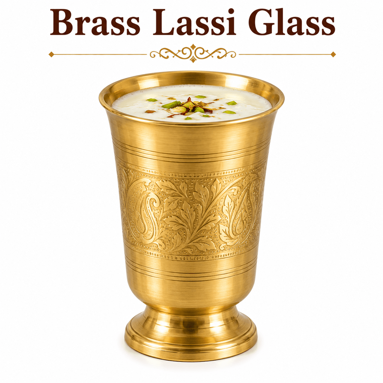 Brass Lassi Glass