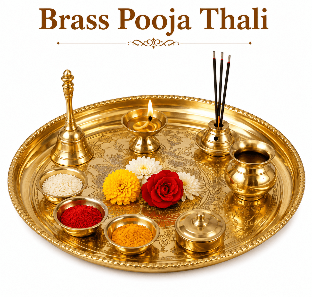 Brass Pooja Thali