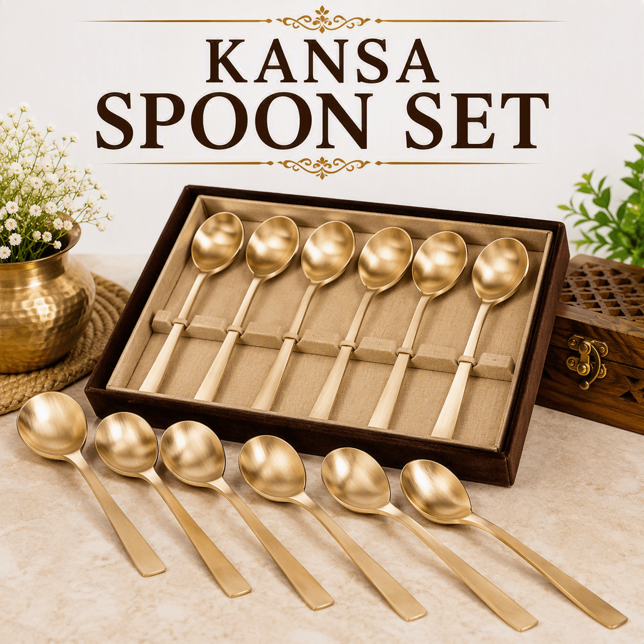 Kansa Spoon Set